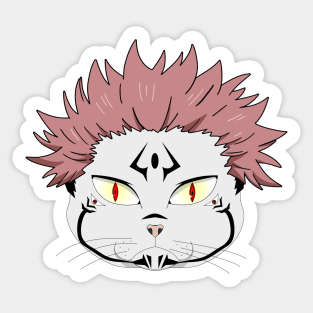 Sukuna Cat Sticker